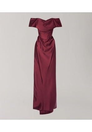 Vivienne Westwood Nova Cocotte Dress Crepe Back Satin 6 Women