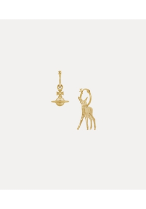 Vivienne Westwood Monette Small Earrings Gold Swarovski Crystals Women