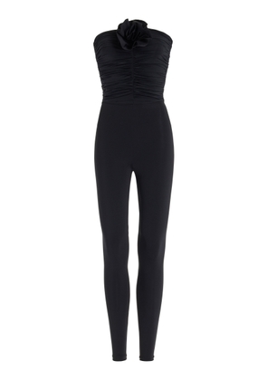 Maygel Coronel Matuna Floral-Appliquéd Strapless Jumpsuit - Moda Operandi