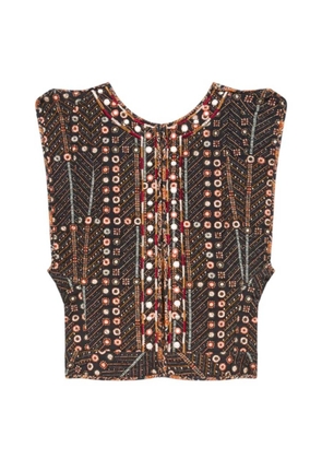 Isabel Marant Etoile Cerza Short Embroidered Cardigan