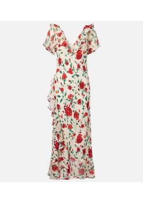 Rixo Clementina silk crepe de chine maxi dress