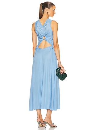Bottega Veneta Light Weight Viscose Jersey Dress in Admiral - Baby Blue. Size 40 (also in ).