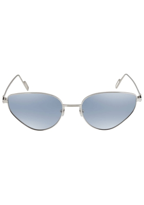 Cartier C de Cartier Blue Cat Eye Ladies Sunglasses CT0155S 006 57