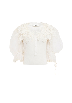 Chloé Guipure Lace Bodysuit - Moda Operandi