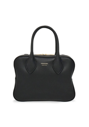 Ferragamo Black Star Leather Top-Handle Bag