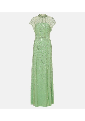 Jenny Packham Crystal Drop embellished gown