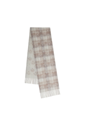 Mulberry Women's Mulberry Heritage Check & Tree Scarf Maple