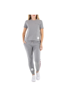 Thom Browne Ladies Light Grey Classic Loopback Stripe Sweatpants, Brand Size 36 (US Size 0)