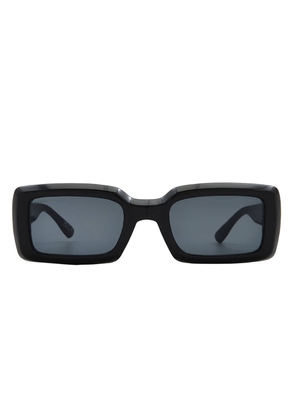 French Connection FC 23 33 BLK Smoke Rectangular Ladies Sunglasses 10266445.COM BLKSMK