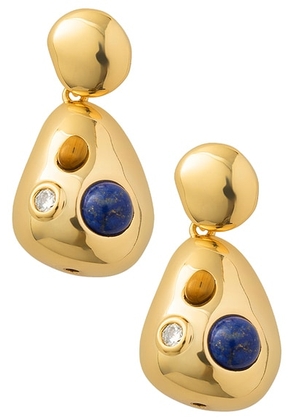 Eliou Analu Earrings in Gold Plated - Metallic Gold. Size all.