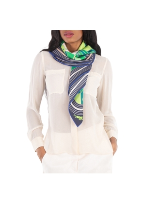 Longchamp League Sqaure Silk Scarf