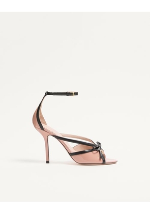 Valentino Garavani Bepointy Sandal in Patent Leather and Kidskin 100Mm Woman PINK/BLACK'' 35