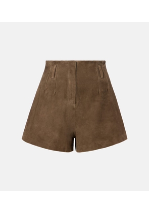 The Frankie Shop Lise high-rise suede shorts