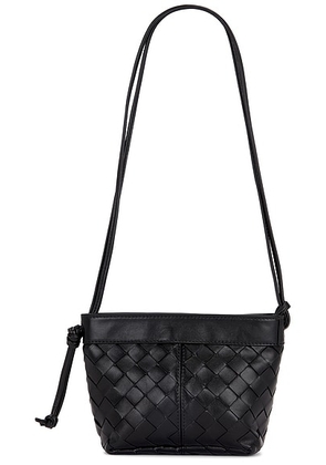 Bottega Veneta Flip Flap Pouch in Black & Gold - Black. Size all.