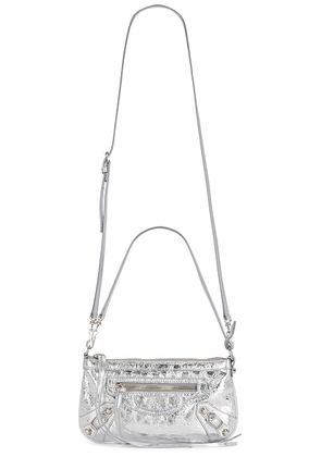 Balenciaga Le City Pouch in Silver - Metallic Silver. Size all.