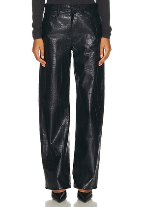 AGOLDE Arc Jean in Croc - Black. Size 23 (also in 24, 25, 26, 27, 28, 29, 30, 32, 33, 34).