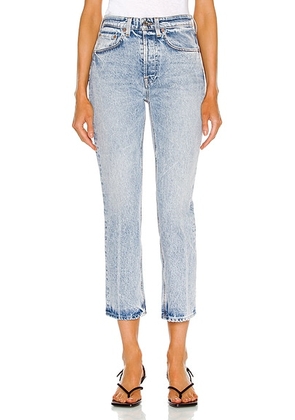 GRLFRND Karolina High Rise Straight Crop in Queens - Denim-Light. Size 31 (also in 32).