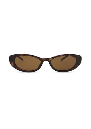 Gucci G String Sunglasses in Havana & Brown - Brown. Size all.