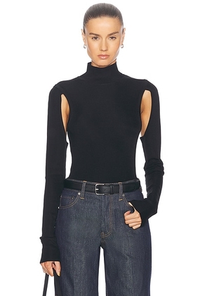 Helmut Lang Air Turtleneck Top in Black - Black. Size XS (also in ).