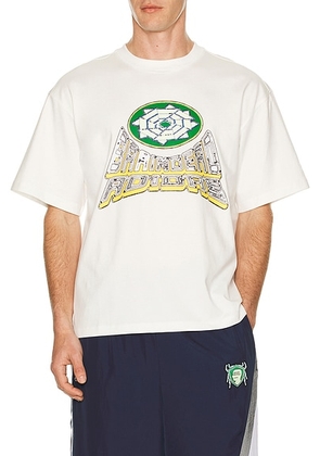 Adidas Originals x Brain Dead Short Sleeve Tee in White - White. Size L (also in M, S, XL/1X).