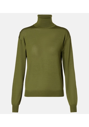 Saint Laurent Wool, cashmere, and silk turtleneck sweater