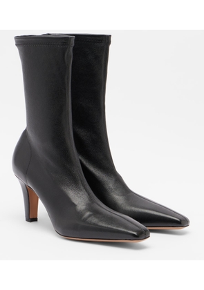 Paris Texas Belle 75 leather ankle boots