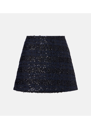 Rotate Sequined boucle miniskirt