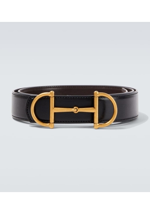 Gucci Horsebit reversible leather belt