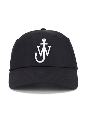 JW Anderson Baseball Cap in Black - Black. Size all.