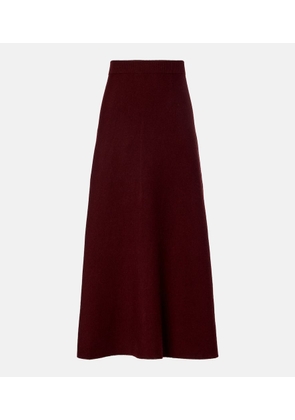 Max Mara Giberna wool and cashmere maxi skirt