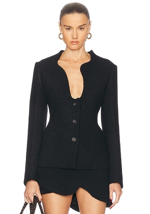 Ferragamo Single Breasted Blazer in Nero - Black. Size 38 (also in 42).