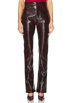 GALVAN Oldboy Trouser in Oxblood - Burgundy. Size 40 (also in ).