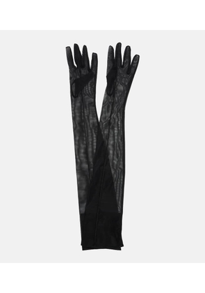 Mugler re/edit mesh gloves