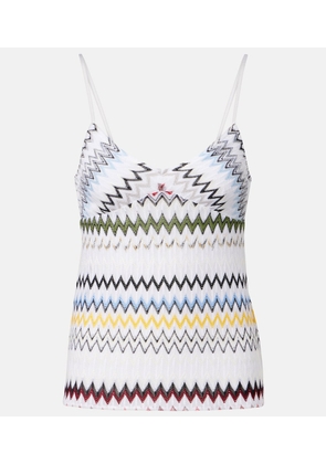 Missoni Chevron lame tank top