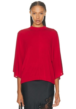 House of Dagmar Jersey Kimono Top in Red - Red. Size L (also in ).