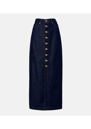 7 For All Mankind Denim maxi skirt