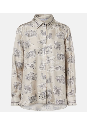 Max Mara Fado printed silk shirt