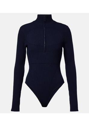 Cordova Butte ribbed-knit wool ski bodysuit