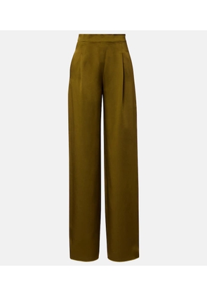 Max Mara Cono satin wide-leg pants