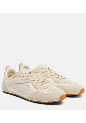 Tory Burch Field suede and leather-trimmed sneakers