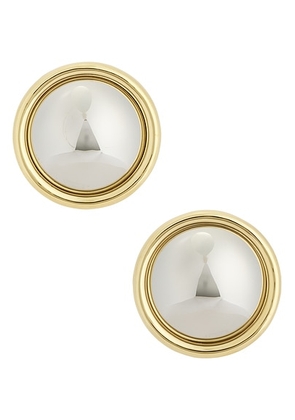 JACQUEMUS Les Pendants Rond in Silver & Gold - Metallic Silver. Size all.