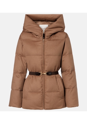 Max Mara The Cube Corona camel hair puffer jacket