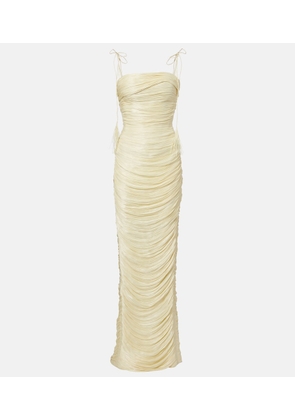 Marmar Halim Pleated organza gown