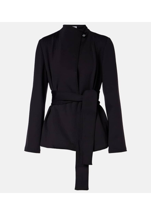 Max Mara Talamo belted jersey blazer