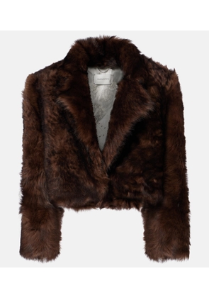 Magda Butrym Cropped shearling jacket
