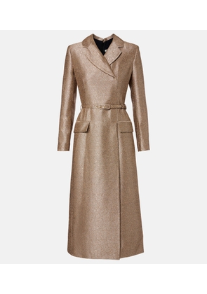 Emilia Wickstead Kalonice belted sequined tweed maxi dress