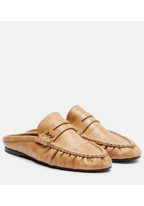 Saint Laurent Le Loafer leather mules
