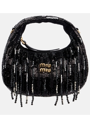 Miu Miu Wander Mini embellished top-handle bag