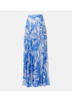 Alexandra Miro Jaimee high-rise printed maxi skirt