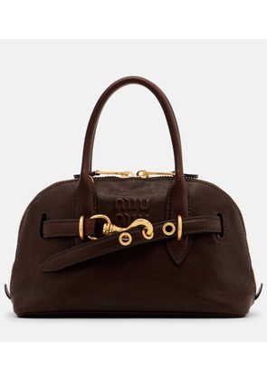 Miu Miu Aventure leather tote bag